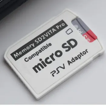 Karšto Pardavimo Versija 6.0 SD2VITA apie PS Vita Atminties TF Kortelė Žaidimo Kortelės PSV 1000/2000 Adapteris Micro SD kortelių Skaitytuvą, ps vita 1000