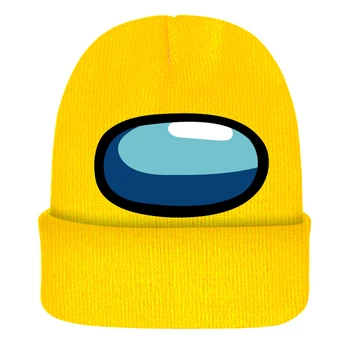 Karšto Žaidimas Tarp Mūsų Megzti skrybėlę Bžūp Modelis Tarp Mūsų Žaidimas Hip-hop skrybėlę Išlaikyti Šiltas Žiemos Dovana Vaikams Unisex Trumpas Kepurės