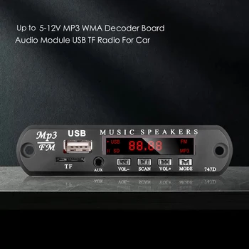 Kebidu 5V (12V MP3 Modulis Dekoderis Valdybos USB AUX 3.5 MM WMA FM TF Radijas, Garso sistema Su Nuotolinio Muzikos Garsiakalbis Automobilių Didmeniniams