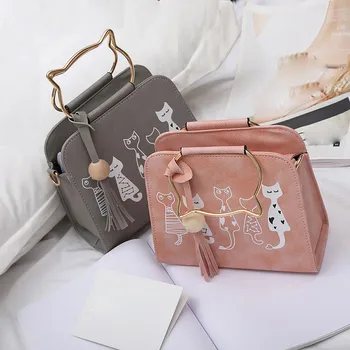 Krepšys 2020 naujas originalus Cat prekės modelis įstrižainė krepšys, piniginė didelės talpos peties Mergina maišelį ponios rankinėje Bolsas Feminina