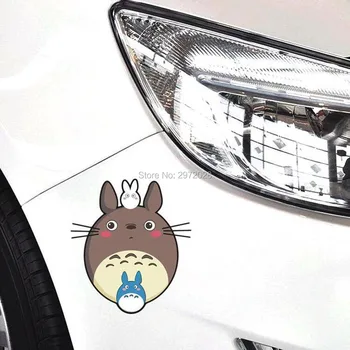 Kūrybos Gražių Animacinių Filmų Automobilio Stilius Katė Totoro Veikia Mielas Automobilio Degalų Bako Dangtelis Kėbulo Apdailos Lipdukai, Decal Automobiliai