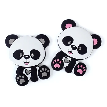 Laikyti&augti Panda Silikono Teethers Maisto kokybės, Gyvūnų Kūdikiui Kramtyti Dovana Kramtomoji Bamblys Žaislai Graužikų Priedai