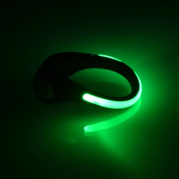 Lauko Veikia Šviesos diodų (LED Šviečiantys Batų Clip Šviesos diodų (LED) Veikia Lauko Naktį Vaikščioti Saugos Įspėjimas Šviesos Lempos Kojos Diržo lemputė