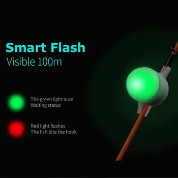 LED Automatinis Indukcijos Žvejybos Signalą Lazdele Patarimas Naktį Žvejybos Šviesos Auto Pripažinimo Bite Signalo Įrašą Įspėjimo pastaruosius 600 valandų