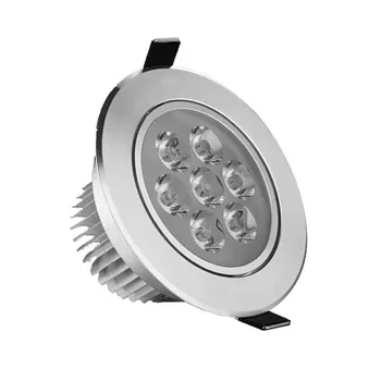 LED Downlight 3W 5W 9W 7W 12W Aliuminio Vietoje Embedded Celling Lempos Šviesos 110V, 220V, Namų Apšvietimas, Virtuvė, Gyvenamasis Kambarys Vonios kambarys