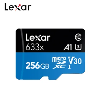 Lexar Originalus Micro SD Kortele 128 GB TF Flash Card 256 GB Atminties Kortelė 64G 32GB Didelės Spartos Iki Max 95M/s Class10 633x