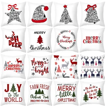 Linksmų Kalėdų Dekoracijos Namų Santa Claus Snaigės Medžio Pagalvėlė Padengti 2020 Kalėdų Papuošalai Dovanos Gimdymo Naujųjų Metų 2021