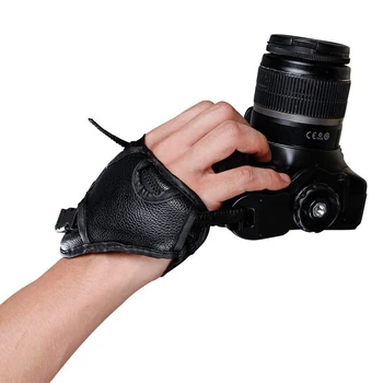 LXH DSLR Fotoaparatas rankenos Riešo Dirželis su 1/4 Varžtu Pritvirtinkite Canon Nikon Sony, Olympus 