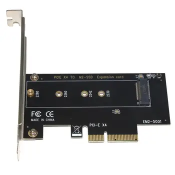 M key M. 2 NVMe SSD į PCIe Adapter Card PCI Express 3.0 x4 2230 2242 2260 2280 Dydis M. 2 SSD Stove Kortelės palaikymas PCI-E X4, X8, X16