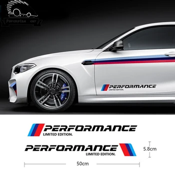M Performance Limited Edition Šoninės Durys Atspindintis Lipdukas BMW 1 2 3 4 5 6 7 serijos X1 X3 X4 X5 X6 F10 F30 Auto Durų Lipdukas