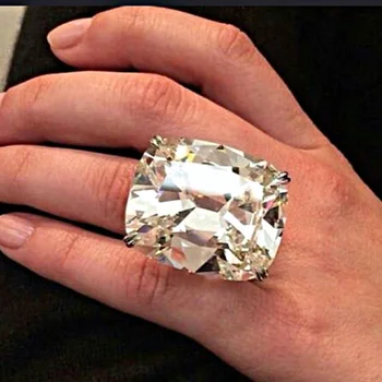Madinga Didelis Ovalo formos Kubinių Zirconia Engagement Ring AAA Balta Nuotaka Crystal Žada Vestuvių Žiedai Moterims, Papuošalai Bague Femme