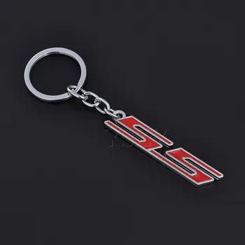 Mados Automobilių Metalo Logotipas Keychain paketų prižiūrėtojų raktinę Raktų Žiedas Klavišą Grandinės Chevrolet SS 