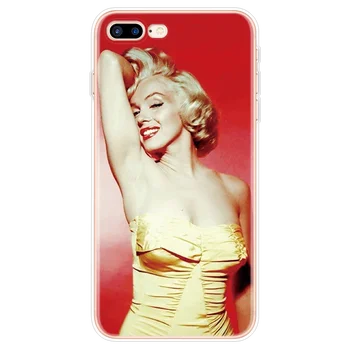 Mados Lady Marilyn Monroe TPU Case For iPhone 11 12 Pro X XS Max XR Telefono 