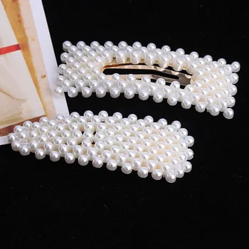 Mados Perlų Imitacija, Karoliukai Plaukų Įrašą Žiburių Spalvingas Perlų Gėlių Stick Staigius Mergaitėms Plaukų Formavimo Priedai