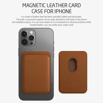 Magsafing Magnetinių Kortelių Atveju iphone 12 Pro 12Pro Max Mini 12Mini Pinigus Saugos Padengti Krepšys iphone12 Piniginės Savininkas Coque