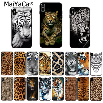 MaiYaCa Minkštos TPU silikono Telefonų Priedai Padengti Tigras, Leopardas spausdinimui Pantera Nuotrauką 