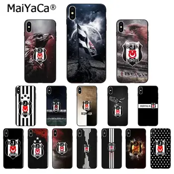 MaiYaCa Turkijos Besiktas Futbolo TPU Minkštas Aukštos Kokybės Telefono dėklas skirtas Apple iPhone 8 7 6 6S Plus X XS MAX 5 5S SE XR Dangtis