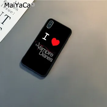 MaiYaCa Vampyro Dienoraščiai salvatore 1864 Modelio Prabangūs telefono dėklas skirtas Apple iPhone 8 7 6 6S Plus X 5 5S SE XS XR XS MAX