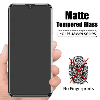Matinis Matinis Grūdintas Stiklas Huawei Honor 20 10 10i 8X 9X P40 30 P20 Lite Pro 5T Anti pirštų Atspaudų Kino Screen Protector
