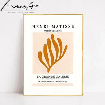 Matisse gėlių plakatas šiuolaikinės abstrakti tapyba Tropinių augalų pop art 4 dalių rinkinys plakatai ir spausdina kambarį apdaila