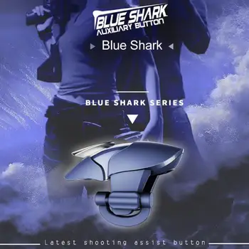 Metalo Blue Shark PUBG Mobiliojo Sukelti Gamepad Žaidimų L1R1 Šaulys Pubg Mobiliojo ryšio Valdiklis Išmaniųjų Telefonų Gaisro Mygtuką, Tikslas Kreiptuką