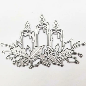 Metalo Pjovimo Miršta Kalėdų Degimo Žvakė Trafaretai, Skirti 