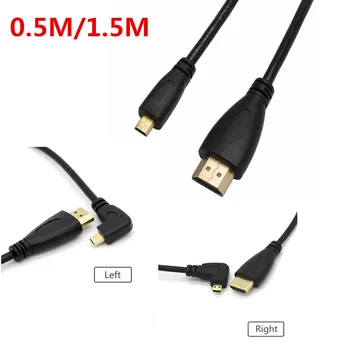Micro HDMI į HDMI Male Vyrų Adapterio Kabelis, skirtas GoPro 