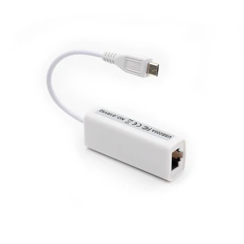 Micro USB Į RJ45 Ethernet LAN Tinklo Kortelė, Adapteris 100 mbps Tablet PC Nešiojamas Android Aukštos Kokybės RTL8152 IC