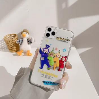Mielas Animacinių filmų Teletubbies telefono dėklas skirtas iphone 11 pro max 7 8 plius apsauginė atveju iphone, se 2020 silikono padengti rubisafe