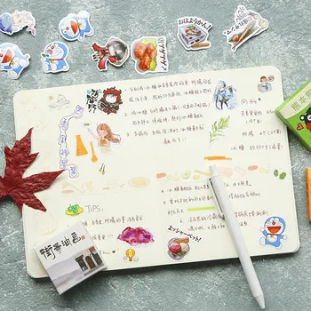 Mielas Doraemon Gėlių Retro plakatai Mini Popierius, Lipdukas Apdaila 