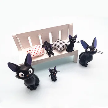 Mielas Juodosios Katės Miniatiūriniai Lėlių Sodo Namų Bonsai Apdailos Mini Žaislas Amatų Papuošalai Micro Dekoro 