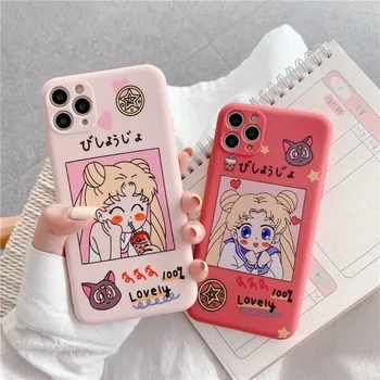 Mielas Sailor Moon Telefoną Atveju Huawei P20 Pro 30 P40 Lite Mate 20 30 P smart 2019 m. Už Garbę 8X 9X 10 20 Pro 30 v20 Minkštas Viršelis