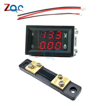 Mini Digital Voltmeter Ammeter DC 0-100V/ 7-110V 50A Amp Voltų Įtampa Srovės Matuokliu Detektorius Testeris 0.28