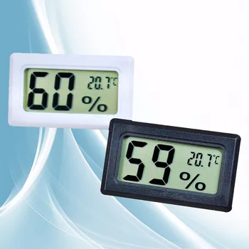 Mini Skaitmeninis LCD Patalpų Temperatūros Drėgmės Matuoklis Termometras su Drėgmėmačiu