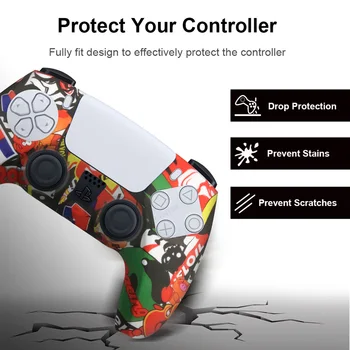 Minkšta Silikoninė Guma Padengti SONY Playstation 5 valdikliu Už PS5 Valdytojas Apsaugos Atveju PS5 Priedai