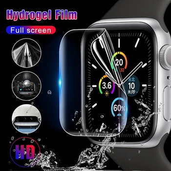 Minkštas Hidrogelio Flim Apple Žiūrėti Series 5 40mm 44mm Priekiniai Ekrano Apsauginė Plėvelė iWatch 40 mm Pilnas draudimas Minkštas Flim Stiklo