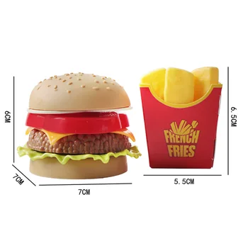 Modeliavimo Hamburger Bulvytės Apsimesti Žaisti Surinkti Maisto Švietimas Vaikams, Žaislas, Žvalgybos, Vystymosi Žaislas