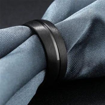 Modyle 2020 Nauja Mada, Punk Rokas juodas žiedas, nerūdijančio plieno, kietas vyrų žiedas vestuvių papuošalai