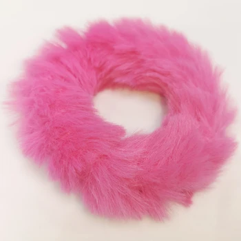 Moterų pliušinis plaukų žiedą rožinės spalvos juoda leopard plaukų žiedas galvos virvę žiemos plaukų žiedas vaikas plaukų papuošalai mergaitėms plaukų aksesuarai