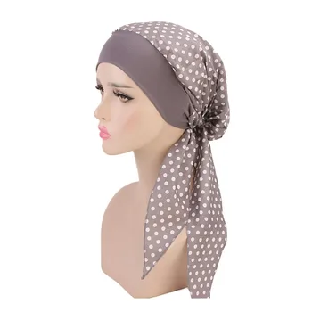 Moterų Vėžio Chemo Turbaną Kepurė Šalikas Elastinga Wrap Reguliuojamas Musulmonų Skrybėlę Multi Spalvos Dangtelį, Mada, Plaukų Aksesuarai