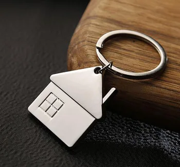 Namas key chain namelis mažas dovana raktų pakabukas Naujas nekilnojamojo turto atidarymo dovanų didmeninės gali būti lazerio užrašu K1523