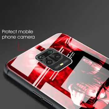 Naruto Itachi Uchiha Grūdintas Stiklas Telefoną Atveju Xiaomi Redmi K20 K30 Pro 5G 7 8A Pastaba 7 8 8T 9 Pro 9S Funda Rubisafe