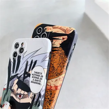 Naruto Kakashi Uchiha Itachi Sasuke Begalinis Tsukuyomi Atveju iphone 12 11 Pro X XS Max XR 7 8 Plius Komiksai Minkštas Telefono Dangtelį