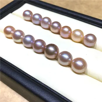 Natūralūs gėlavandenių perlų Aukštos kokybės AAAA klasės pusiau apvalios skylės nr. karoliukai Karoliukai pagaminti 
