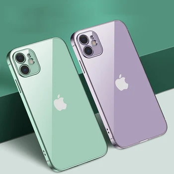 Nauja Aikštės Danga Soft Case For iPhone 11 12 Pro XR X XS Max Aišku, Dangtelis, Skirtas 