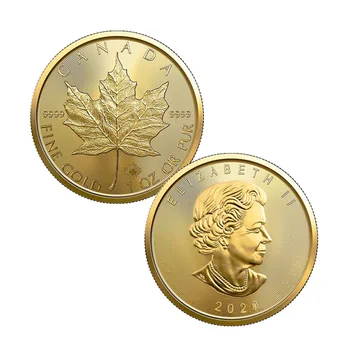 Naujas 2020 M., Kanados Klevo Lapas Sandraugos Karalienės Aukso Iššūkis Progines Monetas Rinkti Dovanų Simbolinis Meno Suvenyrų Juodasis Penktadienis