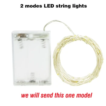 Naujas 2M 5M 10M LED String Žibintai Vandeniui 3 režimai 