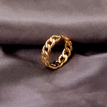 Naujas Aukso Užpildytas Meilės Širdies Žiedai Stambusis Geometrinis Žiedas Moterims Susukti Raguoliai Žiedai Minimalistinio Derliaus Grandinės, Žiedai, Papuošalai