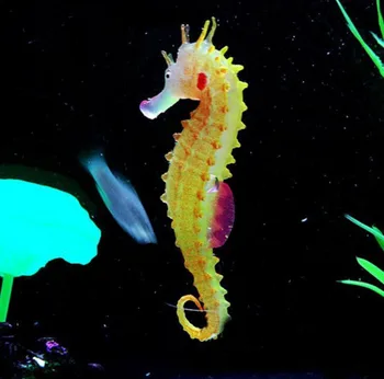 Naujas Dizainas Mielas Aplinkai draugiškų Šviesos Jūros Arklių Hipokampo Akvariumas silikono Žuvų Bako Apdaila