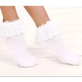 Naujas juokingas kojines kalėdų kojinės baltos spalvos juodos spalvos Mergaitėms Ponios Mielas Senovinių Nėrinių Pynimas Įmantrybių Kulkšnies Dovana